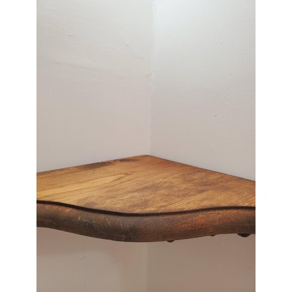 Corner shelf Ornate Knick knack one tier Vintage Wood Shelf - Picture 6 of 10